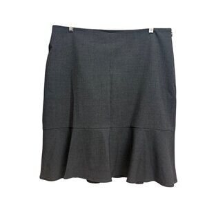 Worthington Gray Flared Hem Skirt Womens Size 16‎ Lined Work